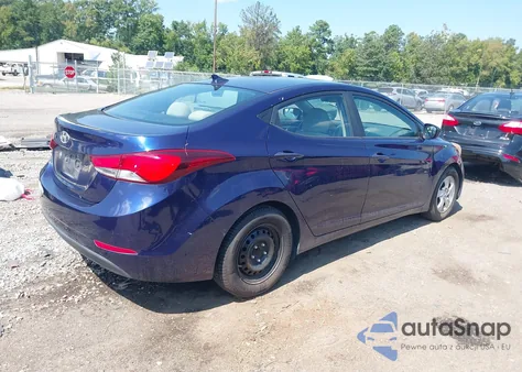 2014 Hyundai Elantra Se из США, поврежденный, VIN 5NPDH4AE6EH470040